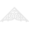 Ekena Millwork Pitch Athens Architectural Grade PVC Gable Pediment, 36"W x 18"H x 1"P (12/12) GPP036X018X100ATH - alternate 3